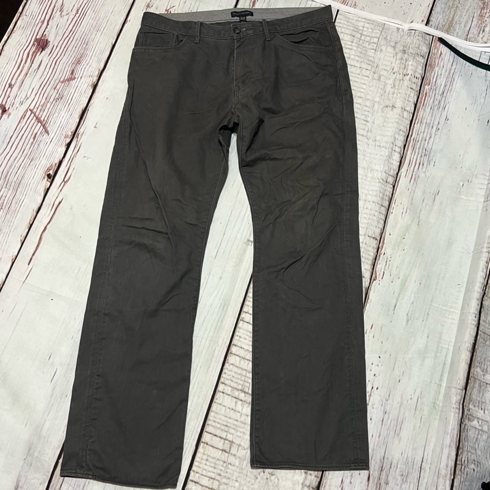 BANANA REPUBLIC Men’s Jeans grey/black super comfy relaxed fit jeans 36x34 EUC - Picture 11 of 14